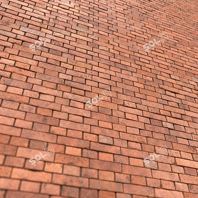 Seamless Brick PBR Material -Textures 3D model image 2