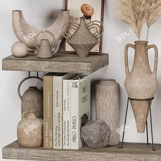 Rustic Style Decorative Set 3D 3D model image 3