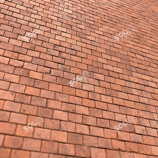 High Detail PBR Brick Material 3D model image 2