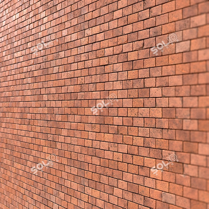 High Detail PBR Brick Material 3D model image 3