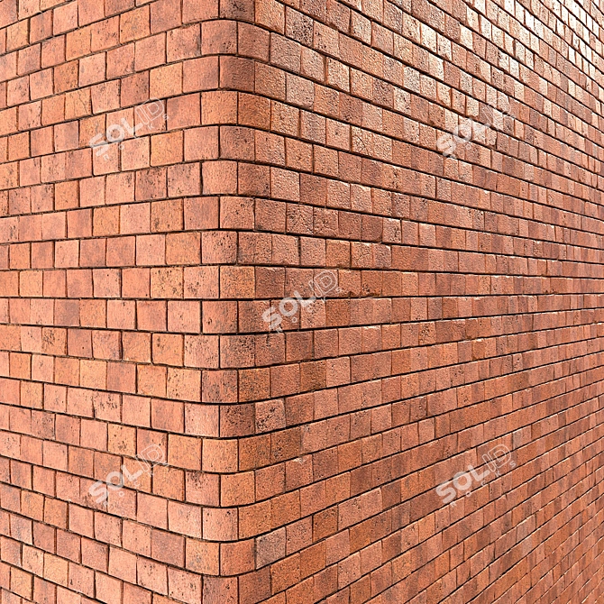 High Detail PBR Brick Material 3D model image 4