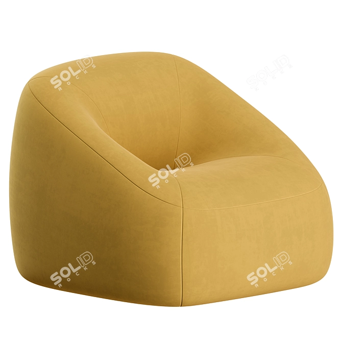 Artifort Swamp Lounge Chair: Sleek Comfort 3D model image 2