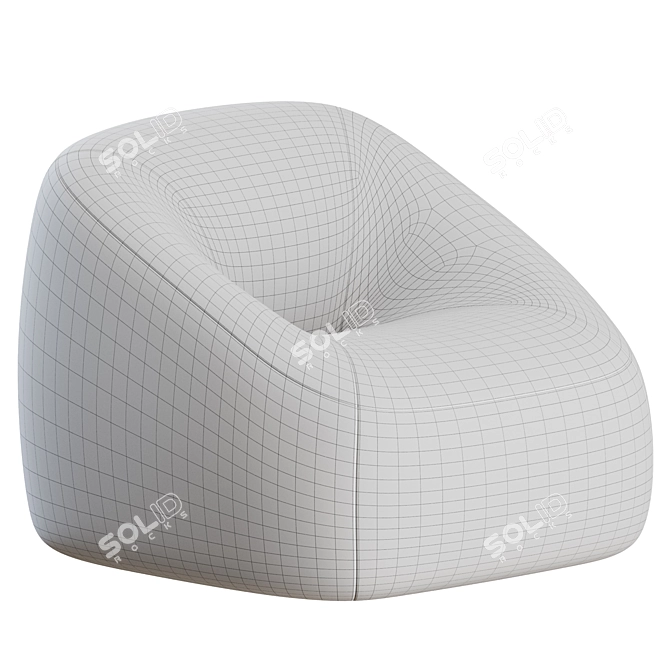 Artifort Swamp Lounge Chair: Sleek Comfort 3D model image 4
