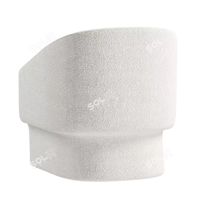 Minimalist Jaxsen Lounge Chair 3D model image 2