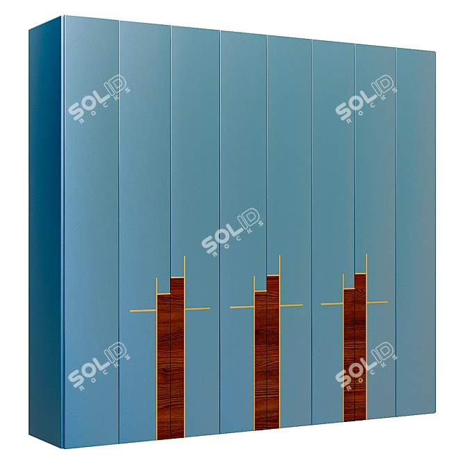 Fimes Battente Deco Wardrobe Unit 3D model image 1