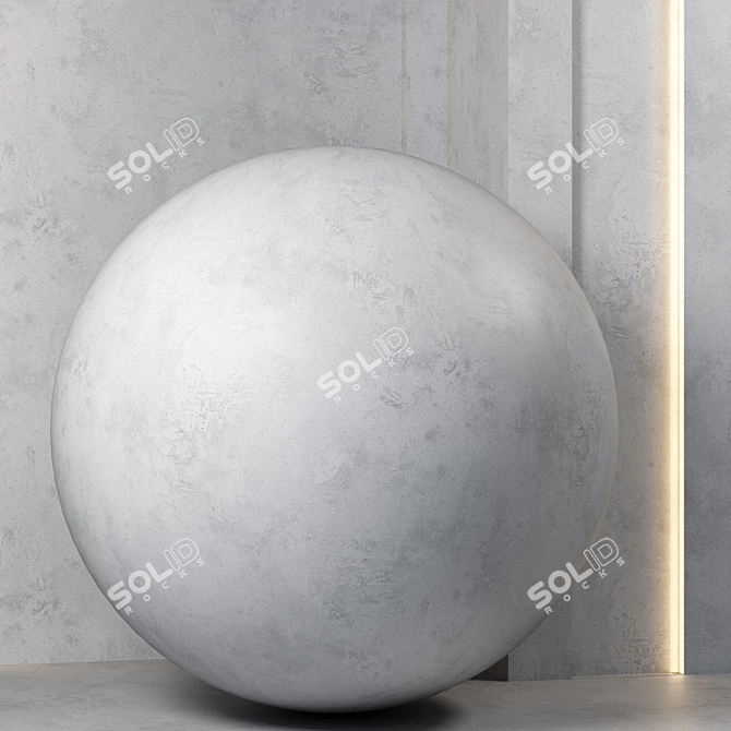 Concrete 4k Texture Set - PBR 3D model image 1