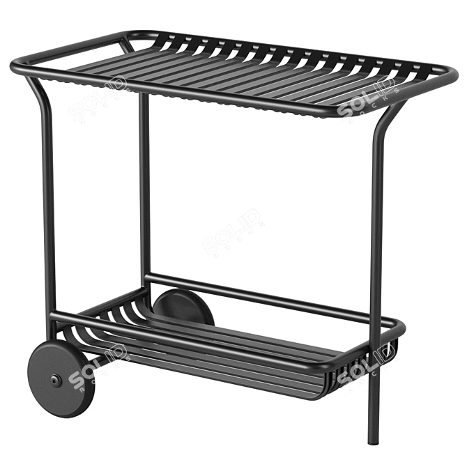 Week-end Garden Trolley Petite Friture 3D model image 1