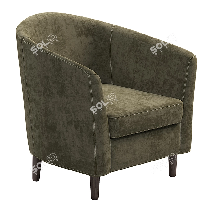 Modern Mila Armchair for Stylish Homes 3D model image 4