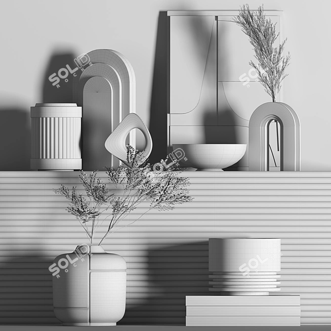 2015 Decorative Set Centimeters Rendered 3D model image 2