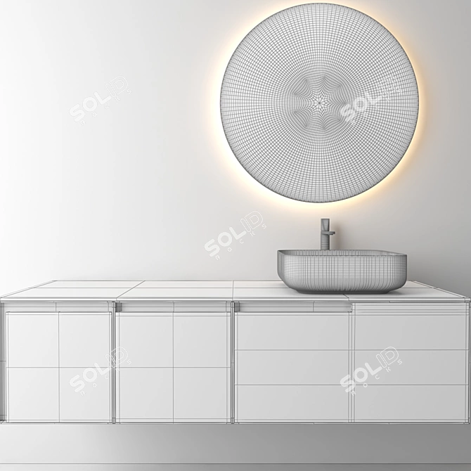 Bathroom Accessories Set 3D Model 3D model image 3