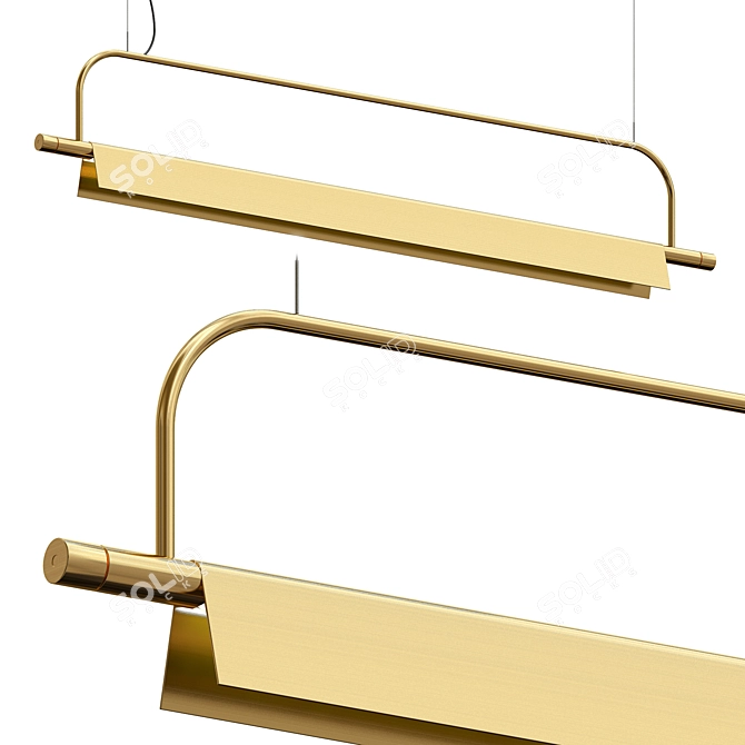 Modern Aris Pendant Lamp 3D model image 1