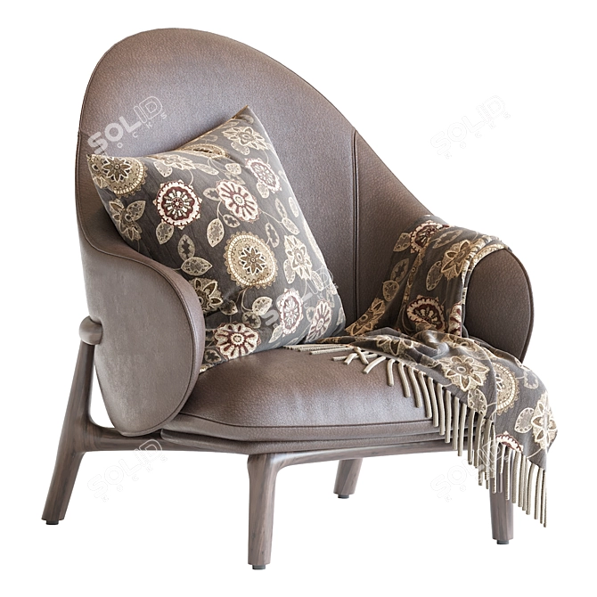 Handcrafted Mela Armchair 2013 Version 3D model image 1