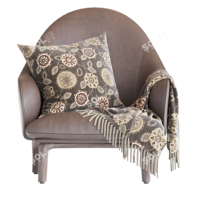 Handcrafted Mela Armchair 2013 Version 3D model image 5