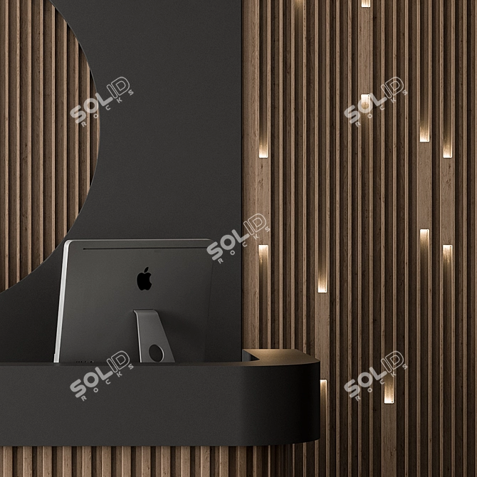 Office Set 313: Reception Desk 3D model image 3