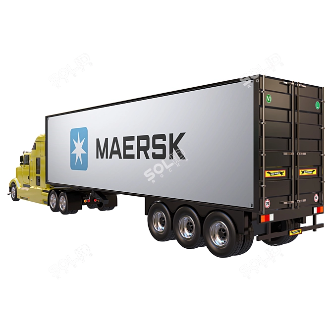 Corona Render Truck Model 2016 3D model image 3