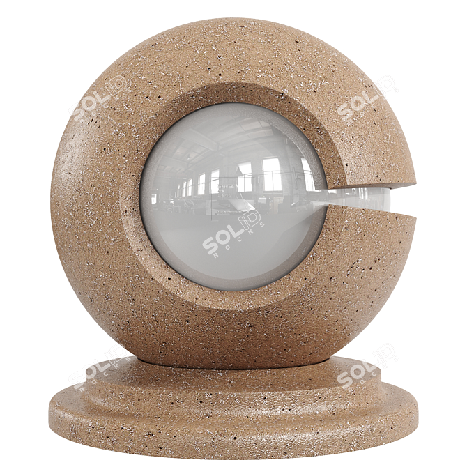 PBR Seamless Concrete Material Kit 3D model image 3
