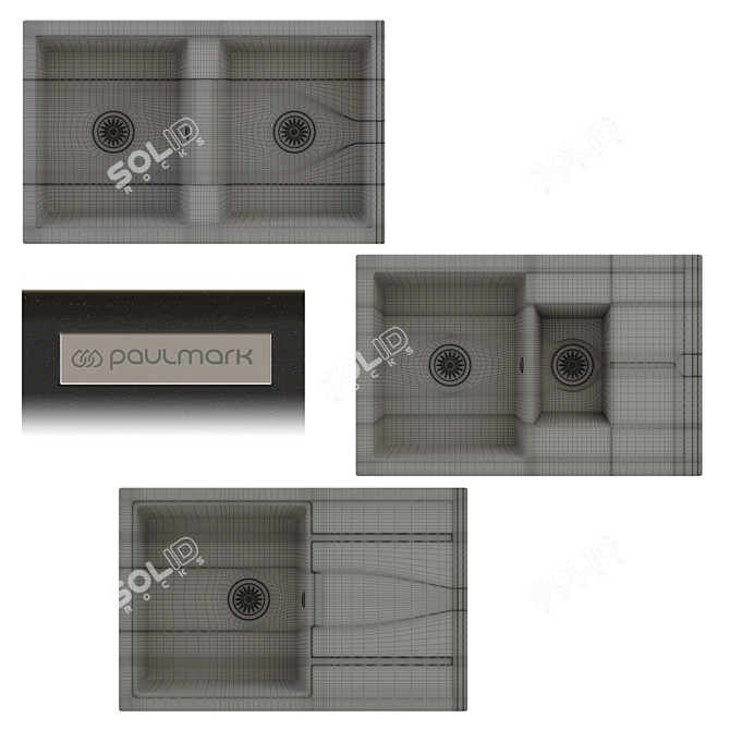 Paulmark Sink Set Variety 3D model image 2