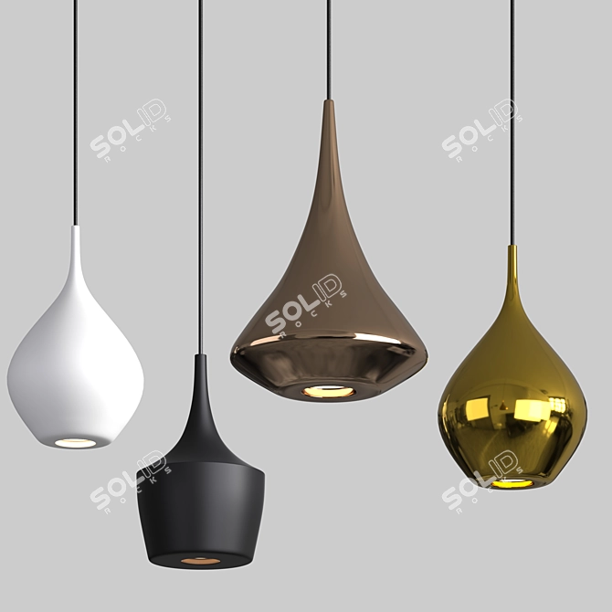  Elegant Biba Pendant Lamp 3D model image 4