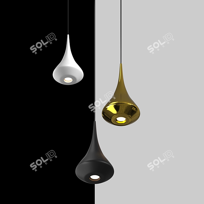  Elegant Biba Pendant Lamp 3D model image 5