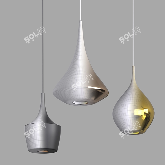  Elegant Biba Pendant Lamp 3D model image 6