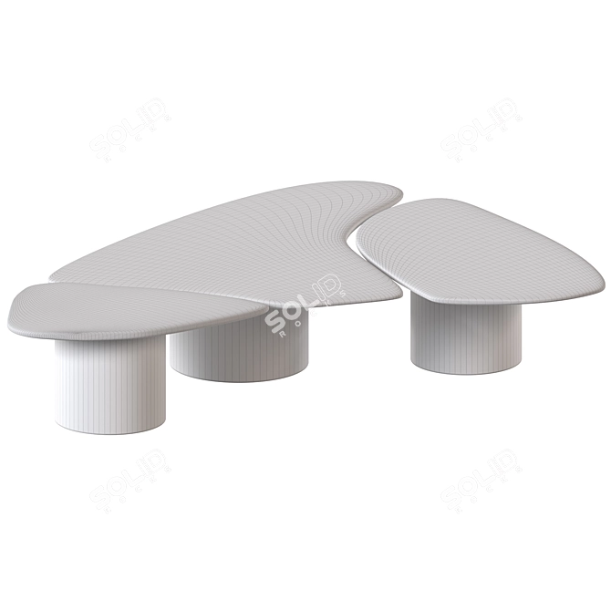 Elegant Tectra Coffee Table 3D model image 2