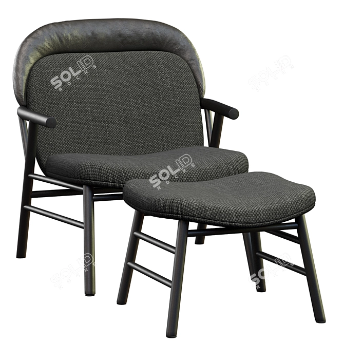 Modern Chair Morgana | Bonaldo 3D model image 6