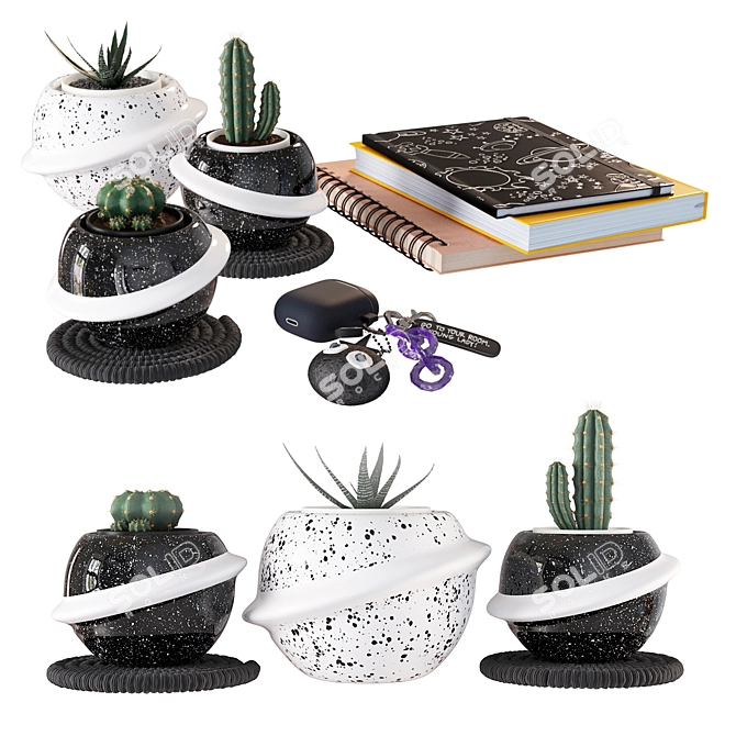 PBR Decor Set for Corona Render 3D model image 1