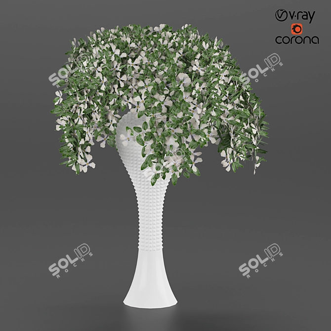 Blooming 3D Flower Model Kit 3D model image 4