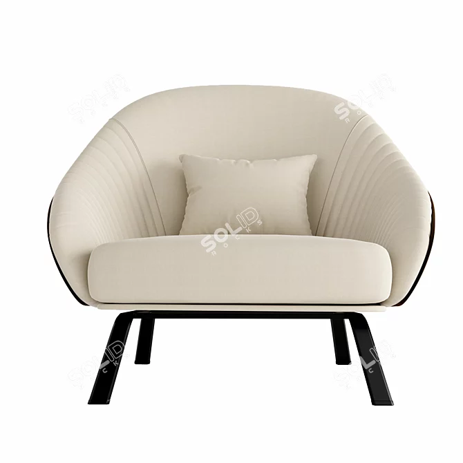 Whitney Elegant Armchair, VRay Render 3D model image 3