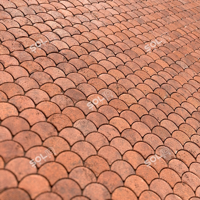 Brick Wall PBR Material Kit 3D model image 2