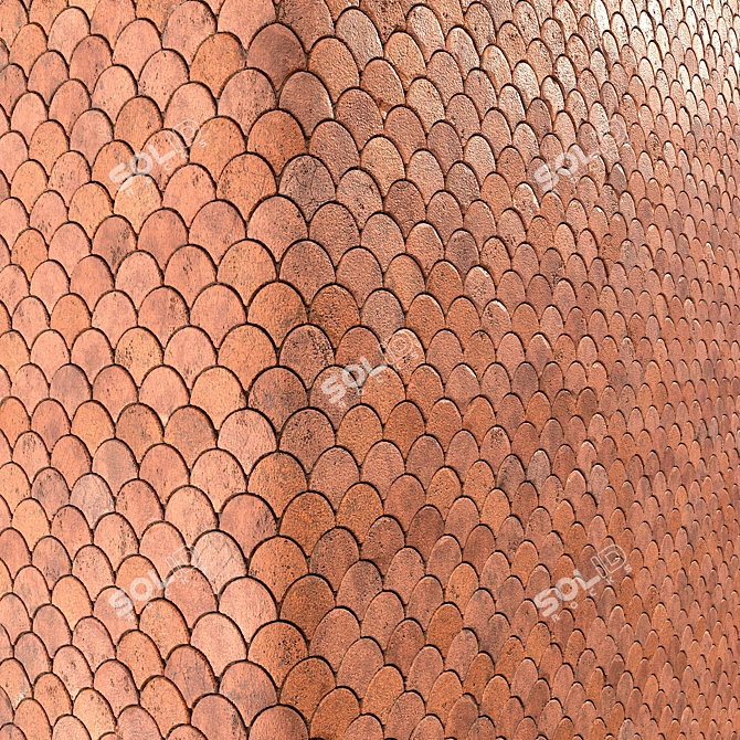 Brick Wall PBR Material Kit 3D model image 4