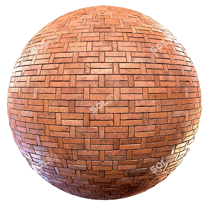 PBR Brick Material Pack - High Detail 3D model image 1