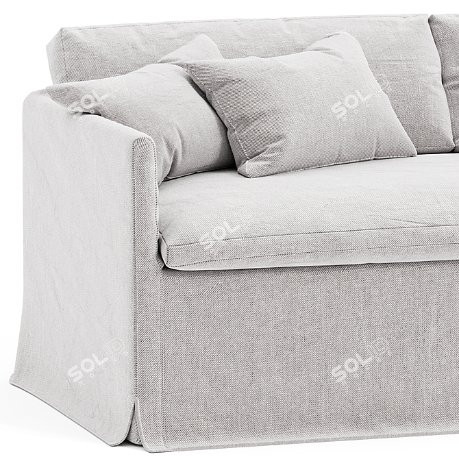 Cozy and Contemporary Gabriel Sofa 3D model image 2