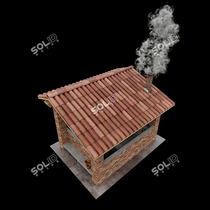 Gazebo BBQ Combo 2017 Kit 3D model image 5