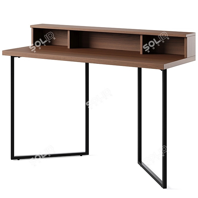 Elegant Sherwood Writing Desk 3D model image 1