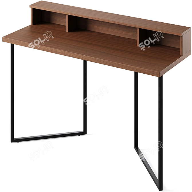 Elegant Sherwood Writing Desk 3D model image 3