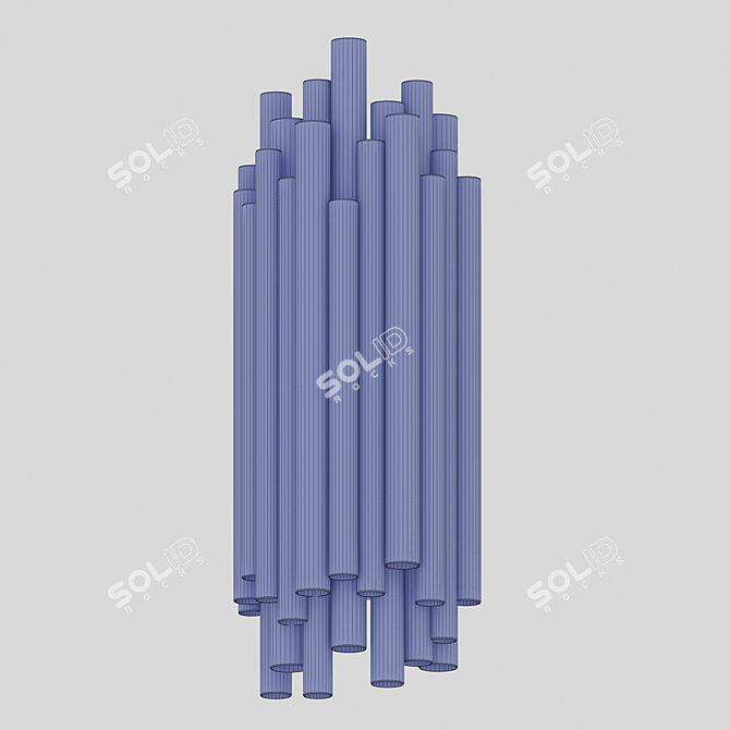 Sleek Brubeck Wall Sconces 3D model image 3