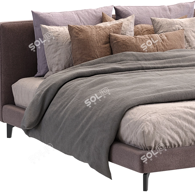 Meridiani Stone Up Bed Model 3D model image 3