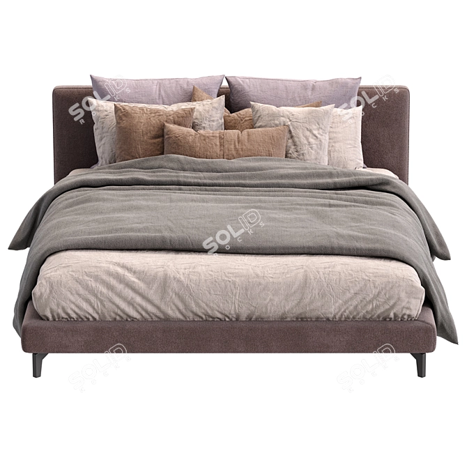 Meridiani Stone Up Bed Model 3D model image 4