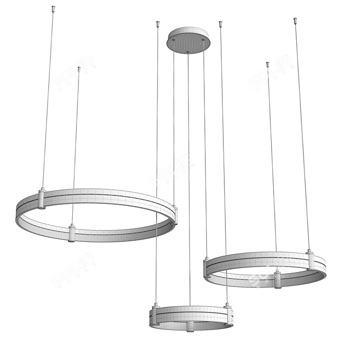  Modern LED Pendant Light Mercury A2185SP-3BK 3D model image 3