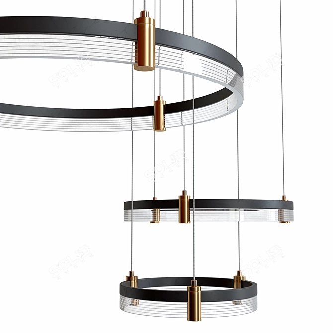  Modern LED Pendant Light Mercury A2185SP-3BK 3D model image 4