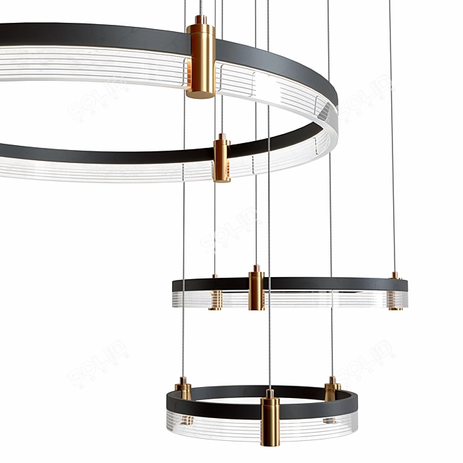  Modern LED Pendant Light Mercury A2185SP-3BK 3D model image 5