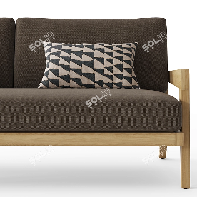 RH Avila Teak Sofa 72 3D model image 4