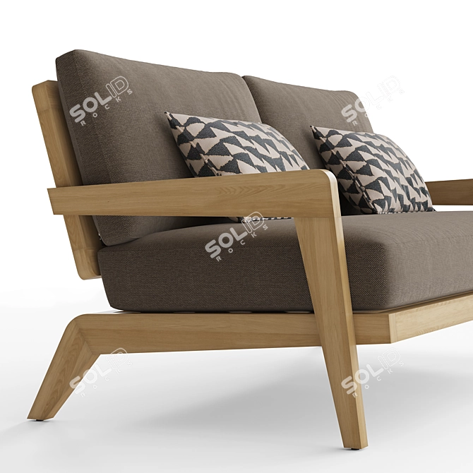 RH Avila Teak Sofa 72 3D model image 5