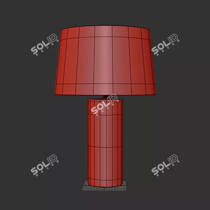 Bohemian Crystal Ice Texture Lamp 3D model image 4