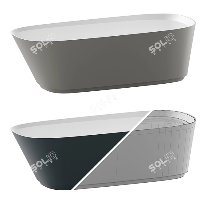 Neb Bathtub Suite with CEA Mixers 3D model image 5