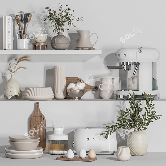 High-Quality Kitchen 3D Models 3D model image 1