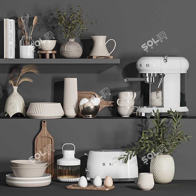 High-Quality Kitchen 3D Models 3D model image 2