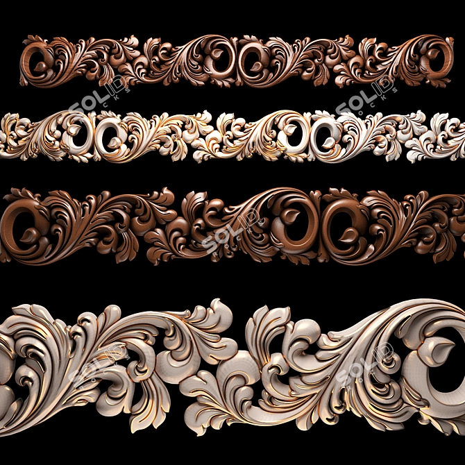 CNC Woodcut Design Files Bundle 3D model image 1