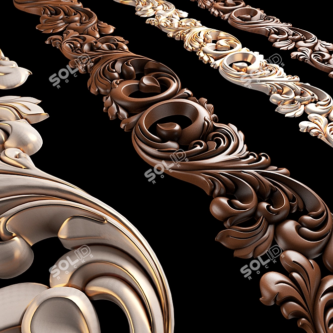 CNC Woodcut Design Files Bundle 3D model image 2